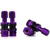 Valve OMP - Aluminium - Violet - Ajustement universel - 4 pièces - Ronde