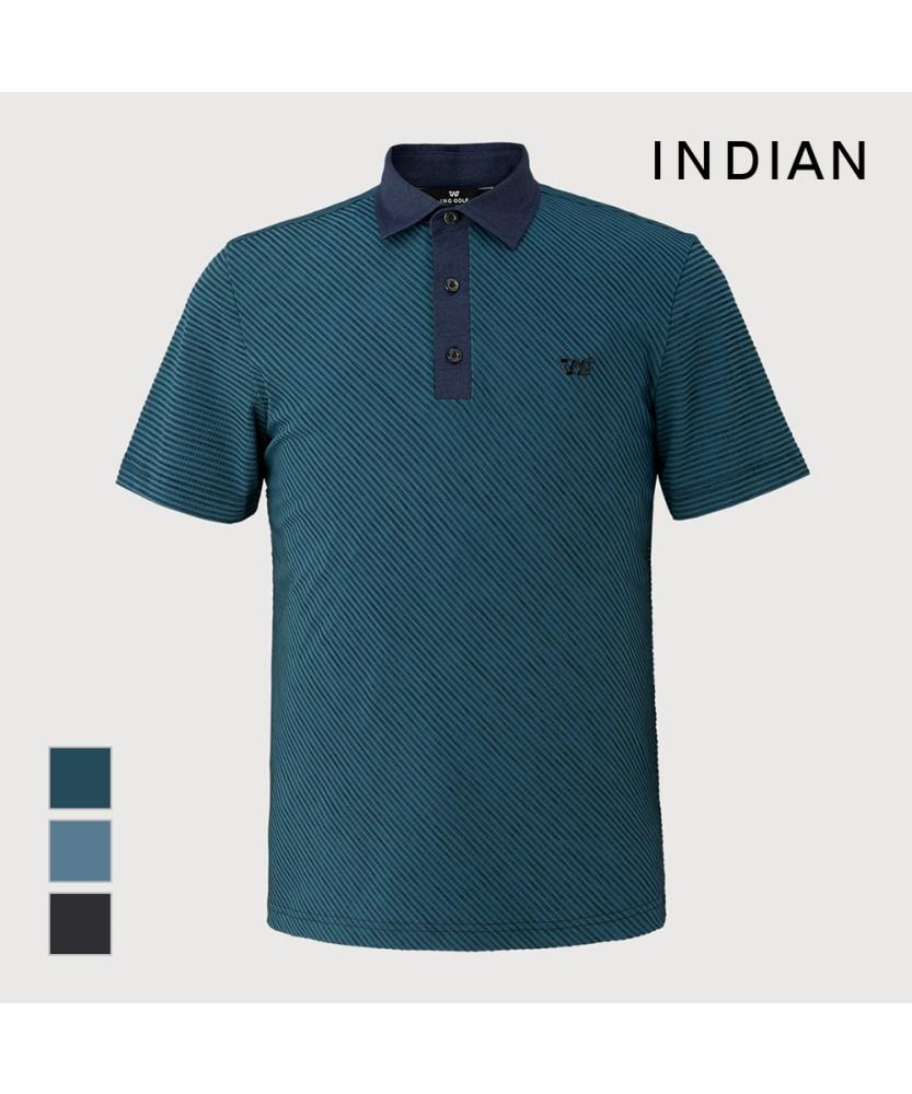 INDIAN Cool Touch Twill Stripe T-Shirt_Migas3M2421