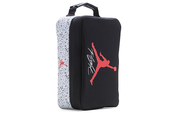 Jordan Polyurethane Shoe Box Bag, Handbag Regular Unisex Black 9B0388-KG5