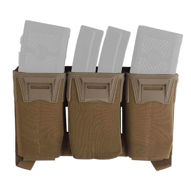 Tactical 2Nd Layer Admin Pouch with Multi-caliber Triple Mag Pouch for M4 5.56 PCC 9mm Pouches Aifsoft Plate Carrier Front Bag