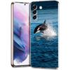 Чехол для телефона Samsung Galaxy S24 Ultra S23 FE S22 S20 S21 5G S10 S9 Plus S10E S8 Прозрачный Косатка океанская милая косатка
