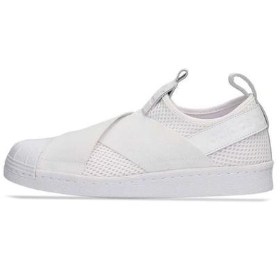 Туфли-слипоны Superstar белого цвета (Женский) Женские кроссовки Core-Black BY2885