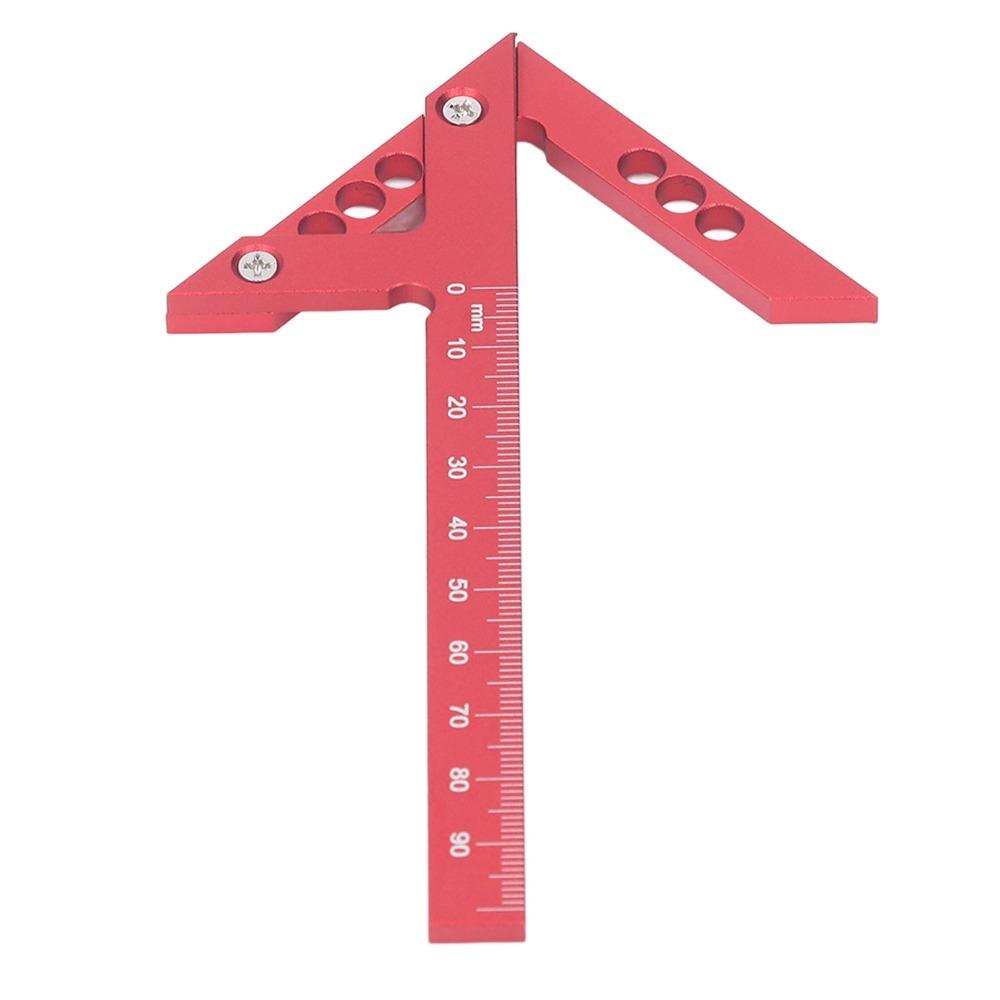 100mm Range Center Scribe Gauge 45 Degree 90 Degree Angle Scribing Tool Woodworking Line Caliber