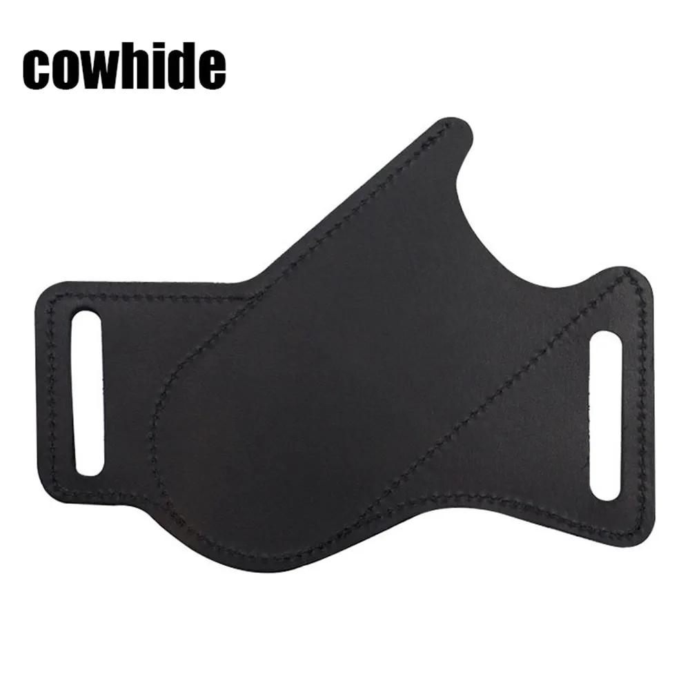 Кожаный Карманный EDC Пояс для Мужчины Чехол для Складного Ножа на 5 Дюймов Cross Draw Правосторонний Открытый Сверху 2025