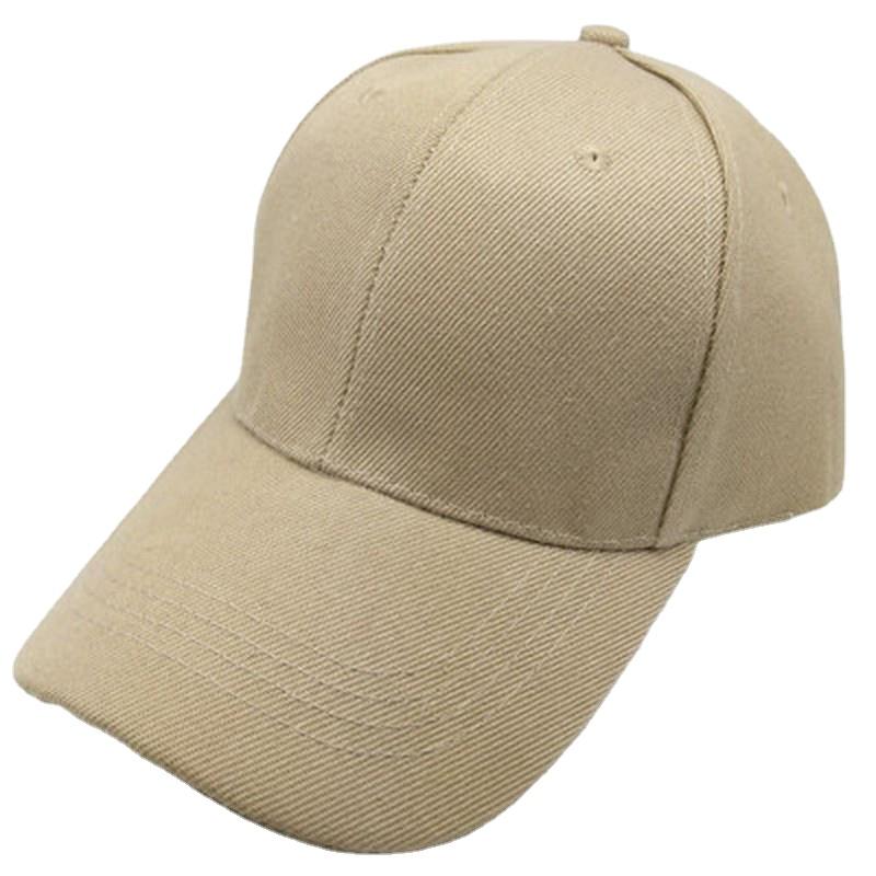 Men Women Plain Curved Sun Visor Baseball Cap Hat Solid Color Fashion Adjustable Caps