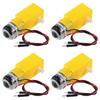 4pcs TT Motor Electric Motor DC 3V-6V Dual Shaft Geared Motor Gearbox Engine Motor for Smart Car Robot Toys Cars Chassis Models