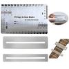 XIANFQNKJ Guitar String Bass String Gauge Ruler Fret Polishing Plate Guitar Plate Template Set of 3 String Height Measuring Tool Fretboard Protection