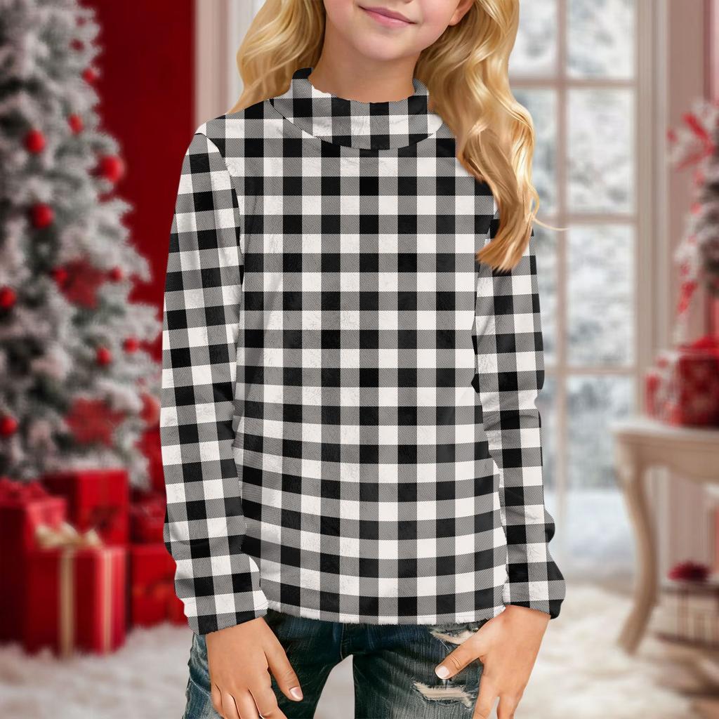 Children's Daily Casual Long-sleeved Printed Tops T-shirt