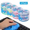 Гель для чистки клавиатуры, Super Clean Гель для чистки клавиатуры 4 шт. Удаляет пыль и грязь для компьютера, вентиляционных отверстий