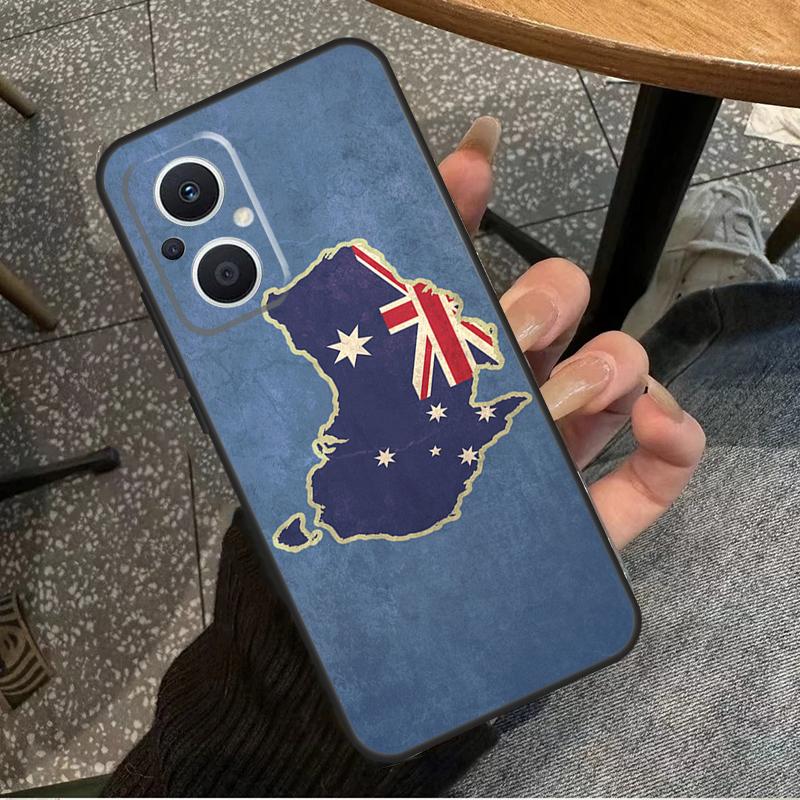 Australia Flag For OPPO Reno 14 13 12 11 10 Pro 8T 11F 12F 13F 14F 7 8 Lite OPPO Find X8 X6 X5 X9 Pro Case