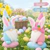 Plush Material Faceless Gnome Rabbit Doll Bunny Shape Bunny Dwarf Plush Doll  Easter Celebration