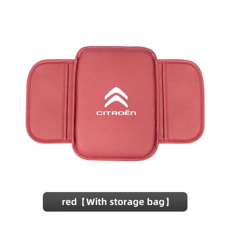 WYGL9 For Citroen Elysee Berlingo Xsara C3 XR Picasso C5 Leather Car Armrest Box Pad Central Arm Rest Storage Pocket Protective Cover