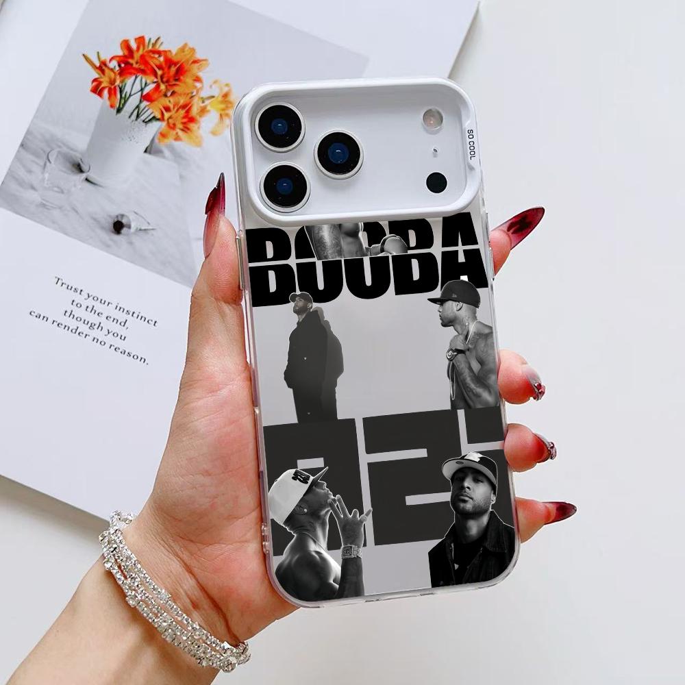 B-Booba Singer Phone Case For iPhone 17 16 15 14 13 12 11 Pro Max Air Matte Laser Aurora Shockproof Funda