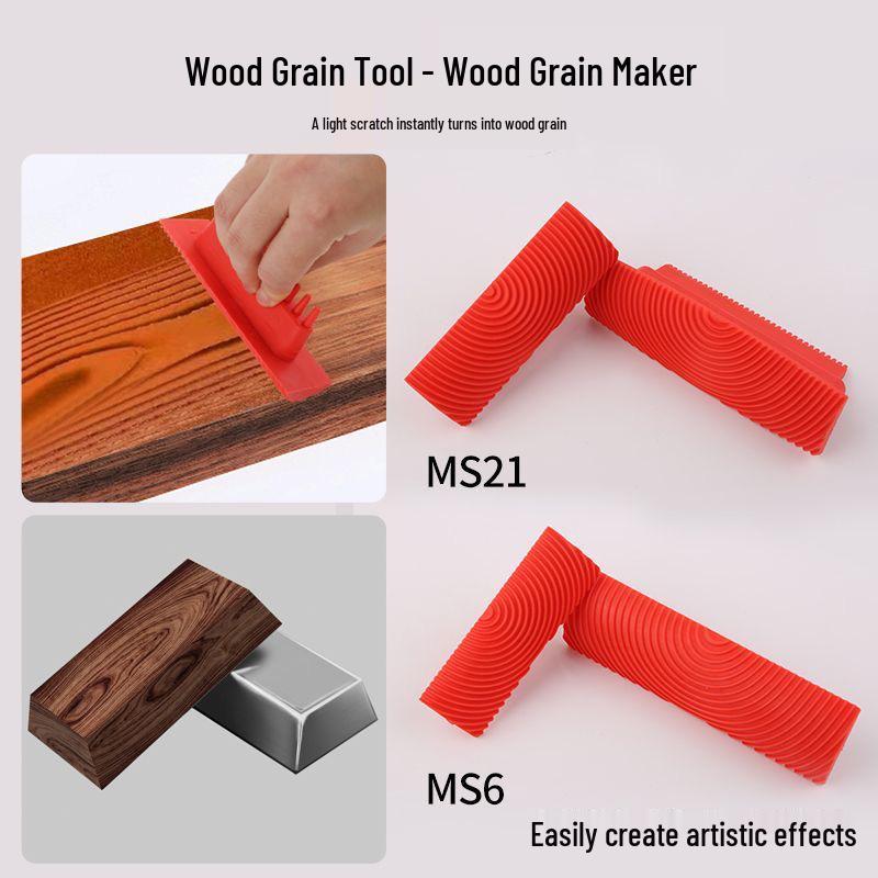 Wood Grain Tool Set for Imitation Paint Application on Furniture and Surfaces
