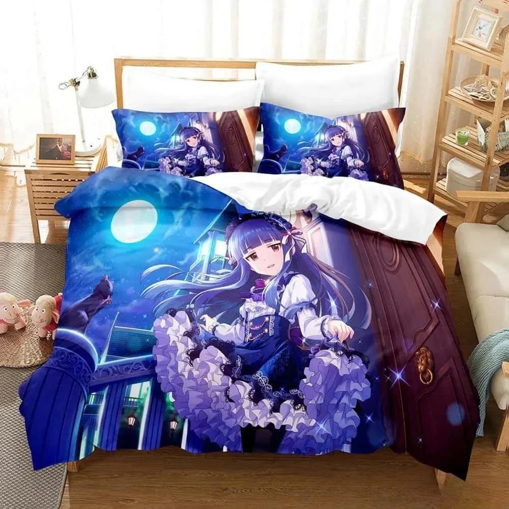 Набор постельного белья The Idolm@Ster Cinderella Girls Starlight Stage Спальня Мягкие Современные Покрывала Удобное Пододеяльник Наволочка