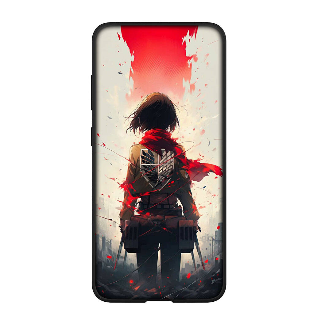 Чехол для телефона Samsung Galaxy S25 S23 S22 S24 Ultra FE A05 A06 A15 A16 A36 A37 A35 A54 A55 A56 A57 A25 A26 A17 Эрен Йегер Леви Атака Титанов