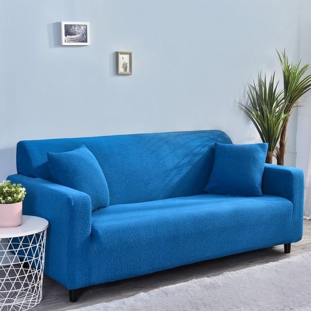 Водонепроницаемый чехол для дивана, эластичные однотонные чехлы для дивана для гостиной, L-образный угловой чехол для дивана, чехлы для кресел