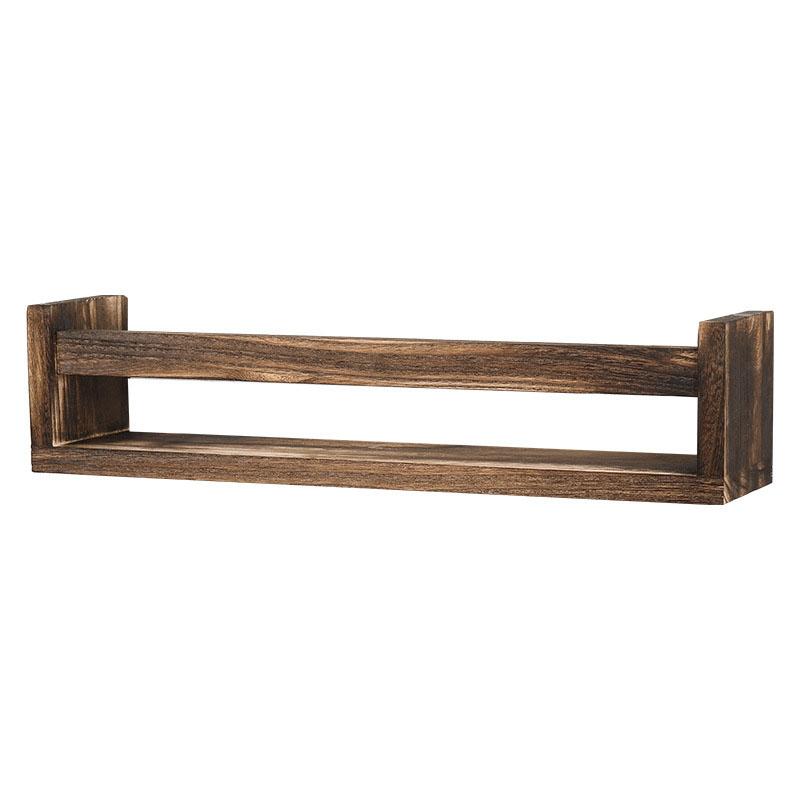 Деревянная полка для банок для специй, настенные плавающие полки, книжный шкаф, кухонная полка для хранения