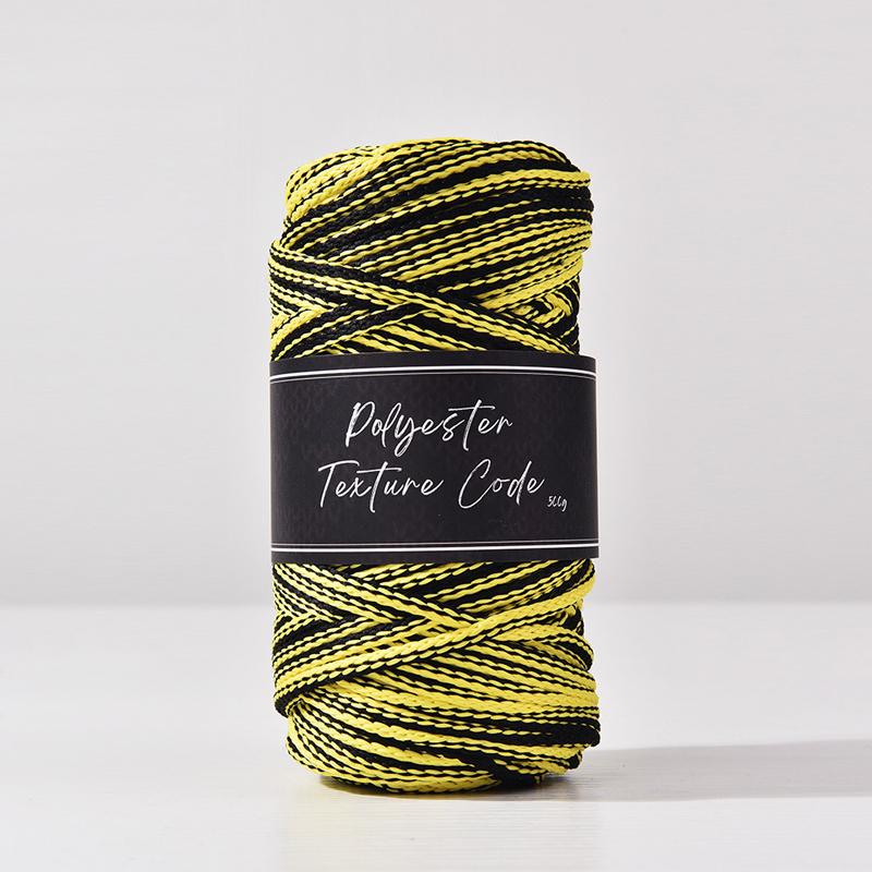 5 мм Двухцветный смешанный 5 мм Полиэстеровый плетеный шнур, Ручная вязка для сумки, ковра, вязальной пряжи, нить для браслета из конского волоса, 70 ярдов