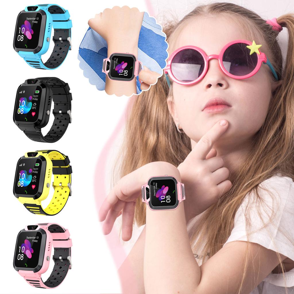 Children's GPS Smartwatch With Phone, IP68 Waterproof, SOS, Voice Chat, Touchscreen, Camera, Games