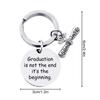 Подарок на выпускной из нержавеющей стали брелок кольца держатель для ключей декорированный креативные аксессуары