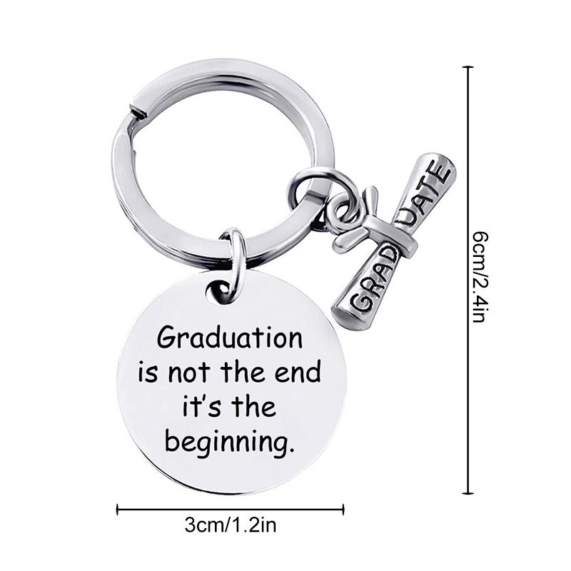 Подарок на выпускной из нержавеющей стали брелок кольца держатель для ключей декорированный креативные аксессуары