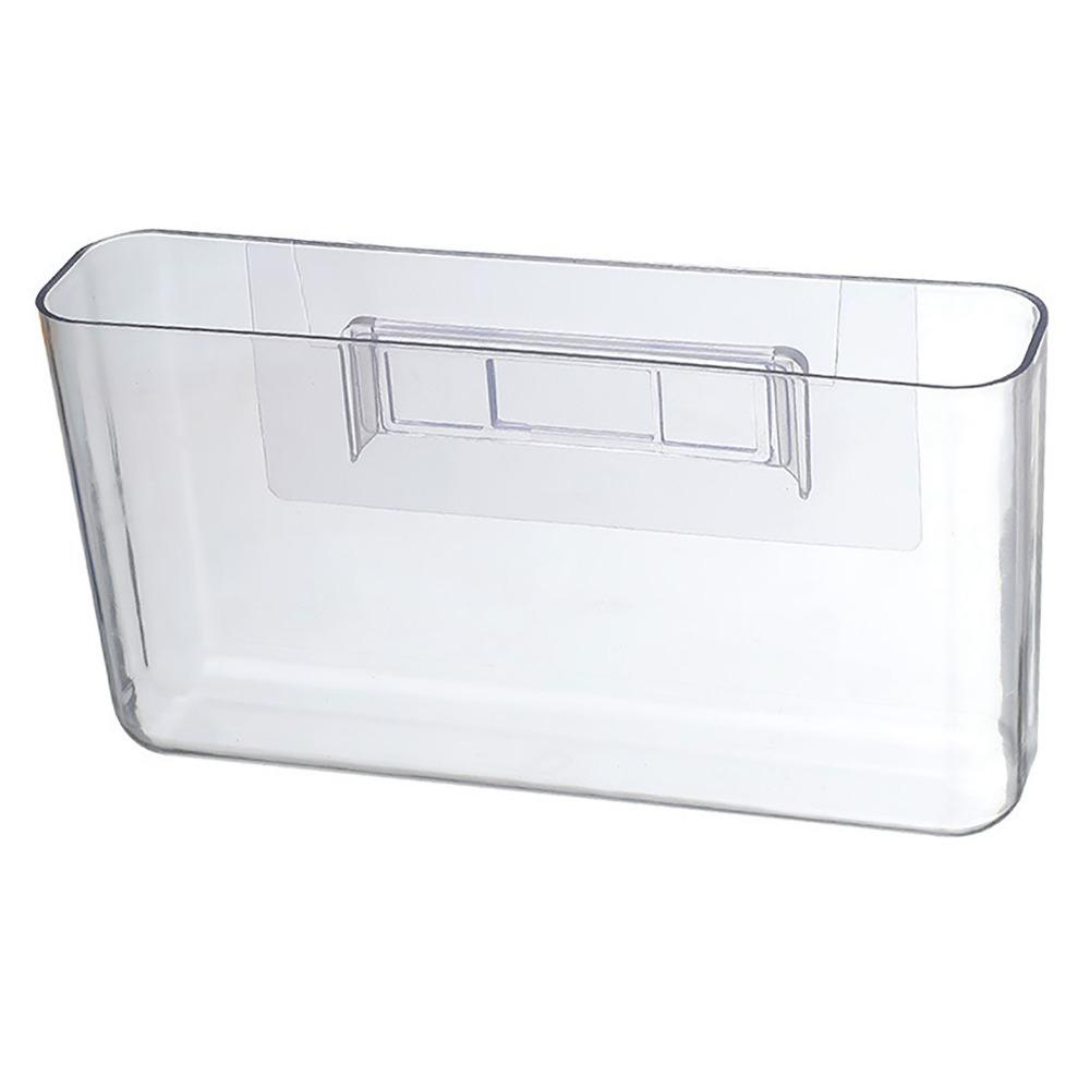 Plastic Wall Mount Organizer Easy to Install Wall Mounted Organizer Adhesive Storage Bin  Bedroom