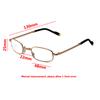 Portable Folding Presbyopic Glasses For Men'S And Women'S Diopter +1.0 1.5 2.0 2.5 3.0 3.5 4.0 Reading Glasses Metal Frame