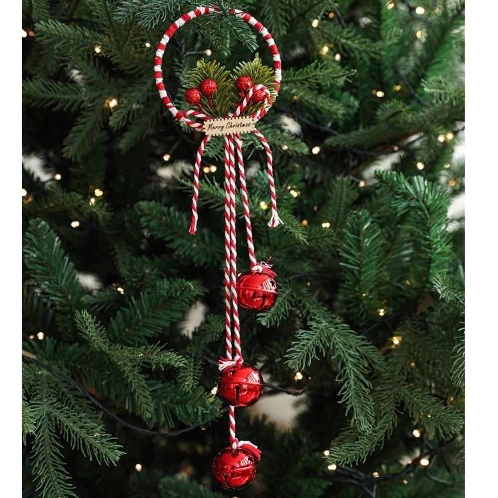 With Bowknot Christmas Bell Pleasant Sound Bell Ornament Christmas Tree Pendant Christmas