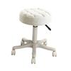 Стул-пулик вращающийся на колесиках, стул для красоты, вращающееся кресло для парикмахерской, кресло для маникюрного салона, рабочий стул на колесиках, бытовой круглый стул