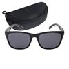 Sunglasses with Plastic Men's Case, Frame, Black, CS-010-1-EH-72