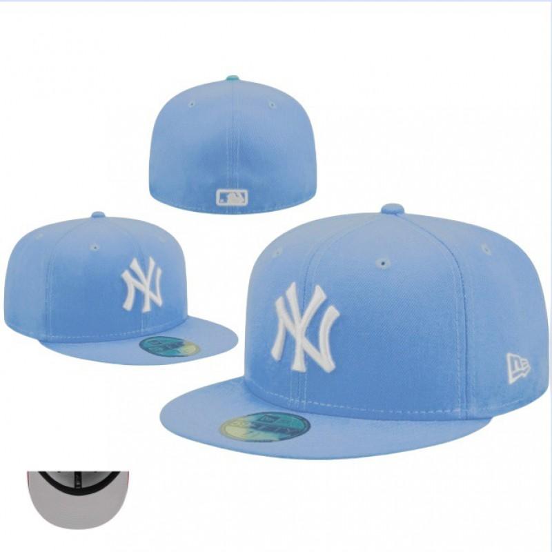 Бейсболка Yankees Мужская Женская Вышитая С Прямым Козырьком Хлопковая Солнцезащитная Кепка Модная Уличная Одежда