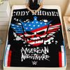 1PC WWE Print Flannel Blanket, High quality All Seasons, Home Decor, Warmth and Comfort, Perfect for Christmas Gifts