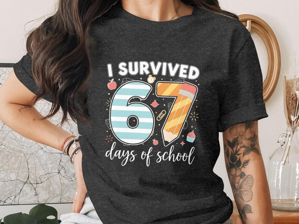 I Survived 67 Days of School Png, 67th Day Png, Student Png, Teacher Png, School Png, Digital Download