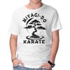 Унисекс Футболка с круглым вырезом Bonsai Miyagi Графика Короткий рукав Повседневная футболка
