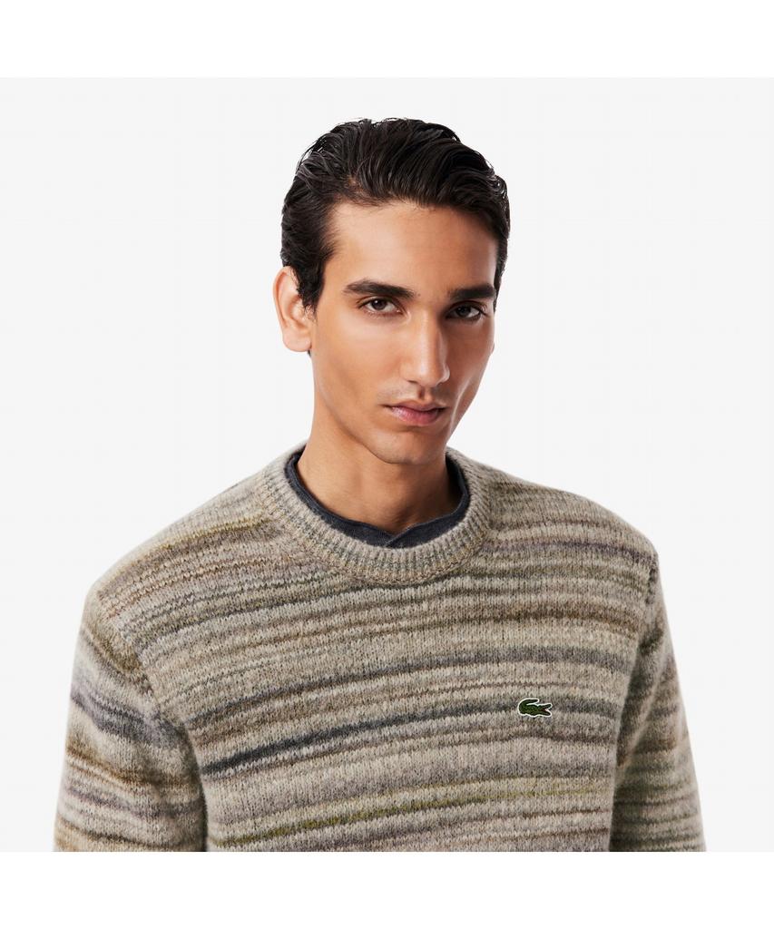 Мужской полосатый джемпер с круглым вырезом LACOSTE Ah5221-55N 9Ip