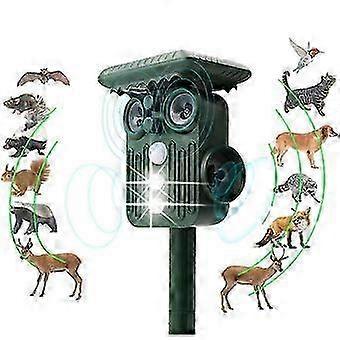 Ultrasonic Solar Deer Repeller - 5 Adjustable Modes - Get Rid Of Deer In 48 Hours Tw