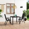 Day and Night - Day and Night Garden Dining Set 3 Pieces Black