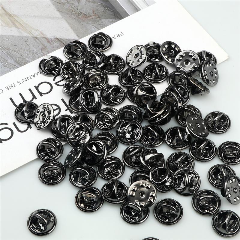 20, 50, 80, 100 шт., красочная металлическая брошь, булавка, держатель для бейджа, застежка-бабочка, клатч, уход за кепкой для самостоятельного изготовления ювелирных изделий, ремесло