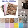 DIY 3D Imitation Brick Wall Stickers Waterproof Background Wallpaper  For Home Living Room Kitchen