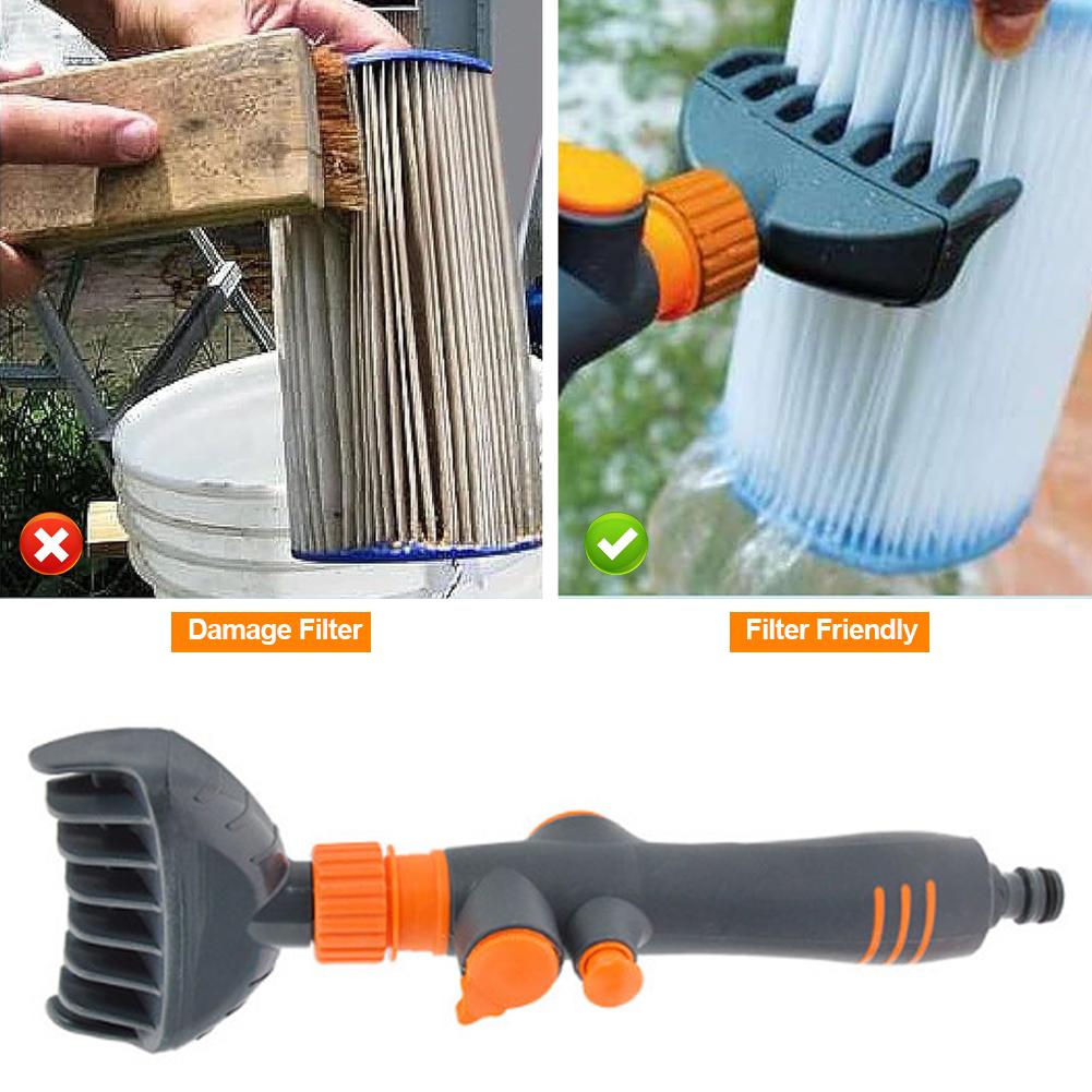 Hand-Held Power Water Sprayer Paper Core Cleaning Wand Pool Cleaning Brush Household Cleaning Equipment