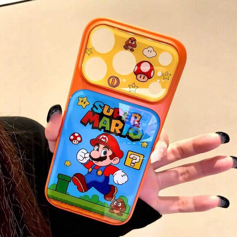 Электрический чехол для телефона Mario для iPhone 15/16 Pro/Max - Новый дизайн для девочек