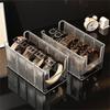Clear Organiser Box For Neckties Belts Jewelry Multi Compartment PET Storage Case Home Organization Tool