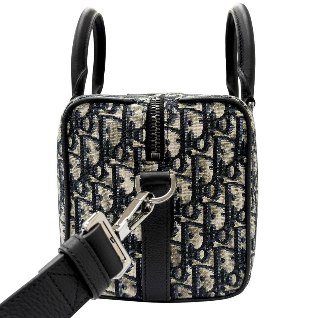 Excellent DIOR Shoulder Bag Rango 26 Oblique Jacquard 2WAY Used