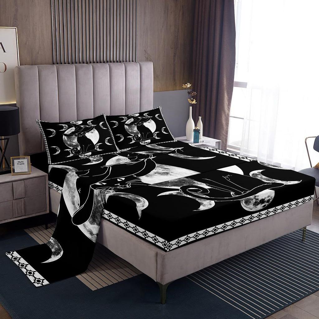 Galaxy Starry Sky Pattern Sheet Four-piece Bedding Set Bedroom Dormitory Bedding Decoration