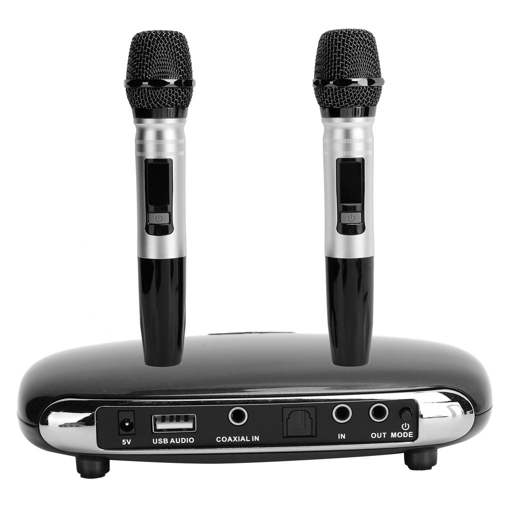 K8 Fibre Coaxial Wireless Bluetooth 5.0 Home Mic Echo Mixing System Microphone with Karaoke BoxUK