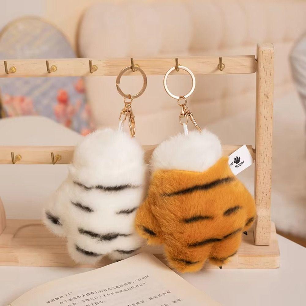 Claw Plush Tiger Claw Plush Pendant Paw Holder Tiger Plush Toy Bag Decoration