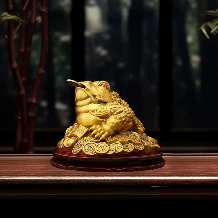 Fengshui Zhaocai полностью медная золотая жаба украшение сокровище золотая цикада трехногая жаба открытие магазина подарок бронзовые артефакты