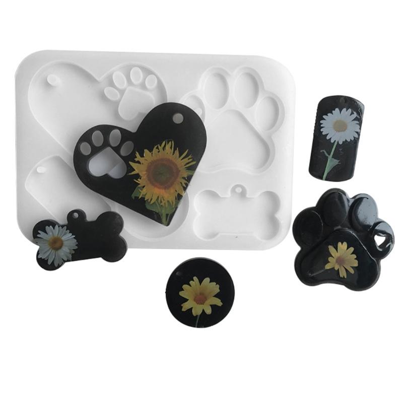 Claw Heart Bone Silicone Mold Epoxy Resin Mold Jewelry Pendant Tools Plaster Crafts Making Supplies -stick