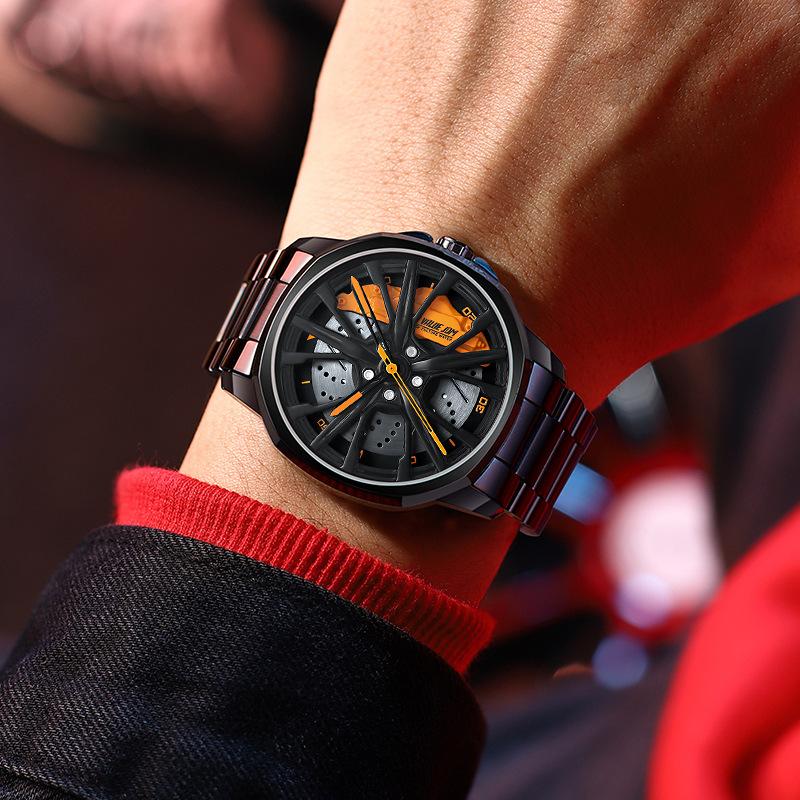 SVJ Wheel Hub Watch Men's Original Imported Hollow Forging Car Modified Calipers